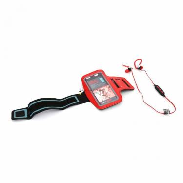 Platinet PM1075R Bluetooth Sport Headset + Arm Band Red