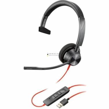 Poly Plantronics Blackwire 3310 USB-A Headset Black