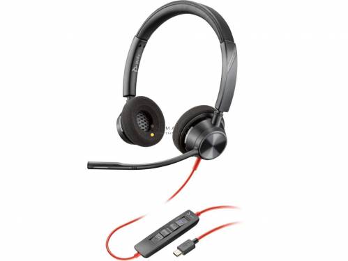 Poly Plantronics Blackwire 3320 USB-C/A Headset Black