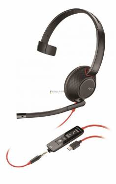 Poly Plantronics Blackwire 5210 USB-A Headset Black