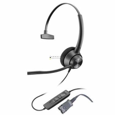 Poly Plantronics EncorePro 310 Quick Disconnect Headset Black