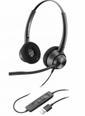 Poly Plantronics EncorePro 320 USB-A Headset Black