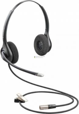 Poly Plantronics HW261N-DC Quick Disconnect Headset Black