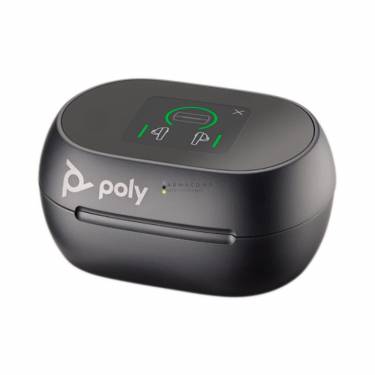 Poly Plantronics Voyager Free 60+ UC Touchscreen Charge Case USB-C Bluetooth Headset Carbon Black