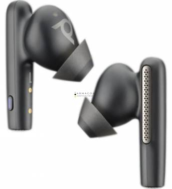 Poly Plantronics Voyager Free 60 UC Basic Charge Case USB-A Teams Bluetooth Headset Carbon Black