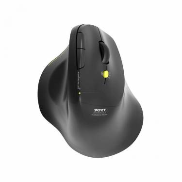 Port Designs Ergo Soft Wireless Bluetooth Rechargeable Mouse Black