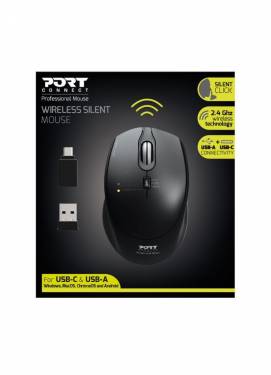 Port Designs Silent Wireless mouse Black