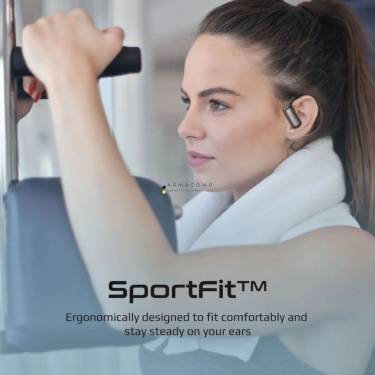 Promate  Epic SportFit High Definition ENC TWS Wireless Earbuds with IntelliTouch Headset Black