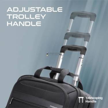 Promate  Persona-TR Versatile Travel Trolley Bag for Laptop with Multiple Compartments 16" Black