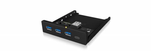 Raidsonic IcyBox IB-HUB1418-i3 Frontpanel with USB 3.0 Type-A and Type-C hub