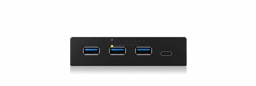 Raidsonic IcyBox IB-HUB1418-i3 Frontpanel with USB 3.0 Type-A and Type-C hub