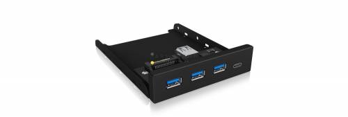 Raidsonic IcyBox IB-HUB1418-i3 Frontpanel with USB 3.0 Type-A and Type-C hub