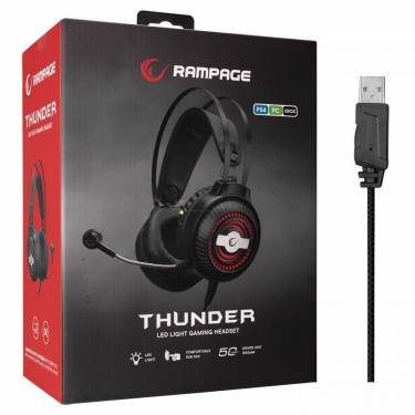 Rampage RM-K29 Thunder RGB Headset Black