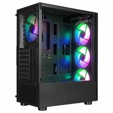 Rampage SHIVA RGB Tempered Glass Black