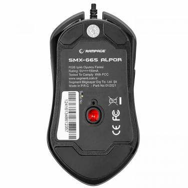 Rampage SMX-G65 ALPOR Gaming RGB Mouse Black