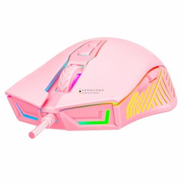 Rampage SMX-G68 SPEAR Gaming RGB Mouse Pink