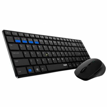 Rapoo 9300M Multi-mode Wireless Keyboard & Mouse Black HU