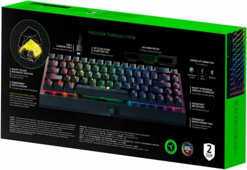 Razer BlackWidow V3 Mini HyperSpeed Green Switch Black US