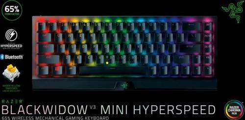 Razer BlackWidow V3 Mini HyperSpeed Yellow Switch Black US