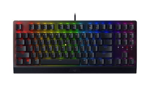 Razer BlackWidow V3 Tenkeyless Green Switch keyboard Black UK