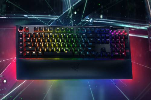 Razer BlackWidow V4 Pro Yellow Switch Keyboard Black US