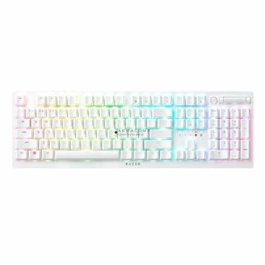 Razer DeathStalker V2 Pro Clicky Optical Purple Switch Keyboard White US