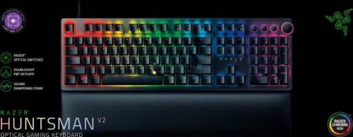 Razer Huntsman V2 Purple Switch Mechanical Keyboard Black US