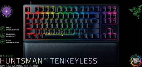 Razer Huntsman V2 Tenkeyless Linear Optical Red Switch Keyboard Black US