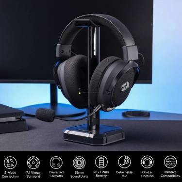 Redragon Arrow Pro H858 Wireless Bluetooth Gaming Headset Black