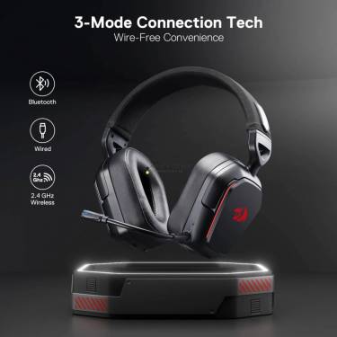 Redragon H868 Wireless Bluetooth RGB Gaming Headset Black