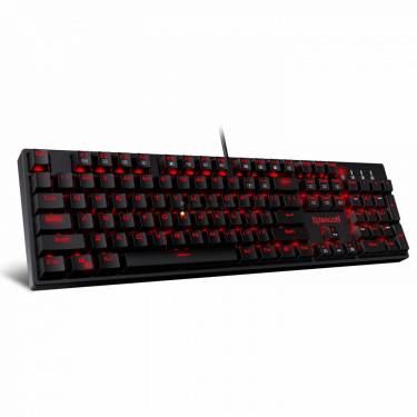 Redragon Surara Pro Red LED Backlight Mechanical Gaming Keyboard with Ultra-Fast V-Optical Blue Switches Black HU