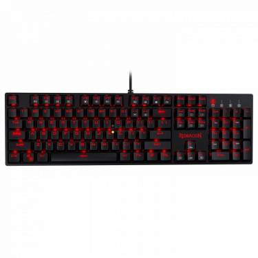 Redragon Surara Pro Red LED Backlight Mechanical Gaming Keyboard with Ultra-Fast V-Optical Blue Switches Black HU