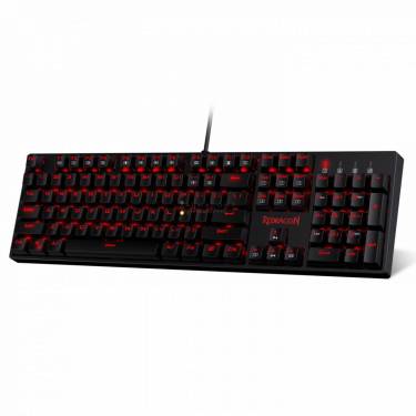 Redragon Surara Pro Red LED Backlight Mechanical Gaming Keyboard with Ultra-Fast V-Optical Blue Switches Black HU