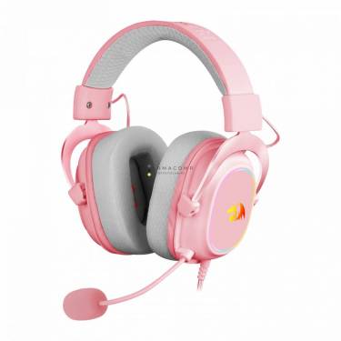 Redragon ZEUS X RGB pink, Wired headset, w/ adapter