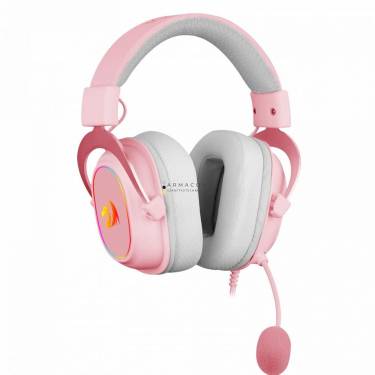 Redragon ZEUS X RGB pink, Wired headset, w/ adapter