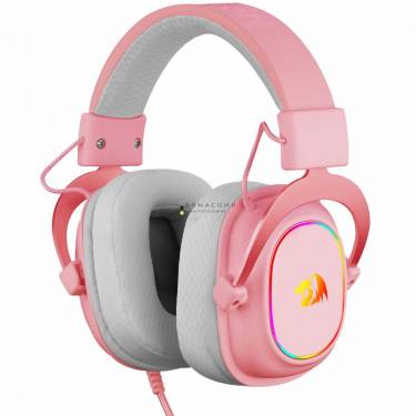 Redragon ZEUS X RGB pink, Wired headset, w/ adapter