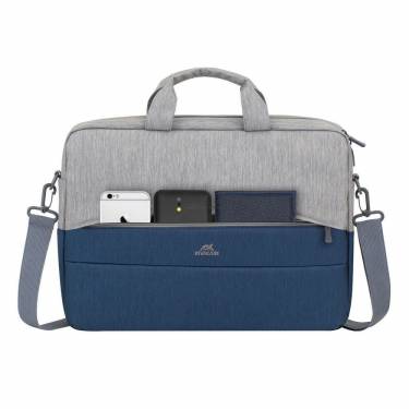 RivaCase 7532 Anti-theft Laptop Bag 15,6" Grey/Dark Blue