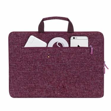 RivaCase 7913 Laptop Sleeve With Handles 13,3" Burgundy Red