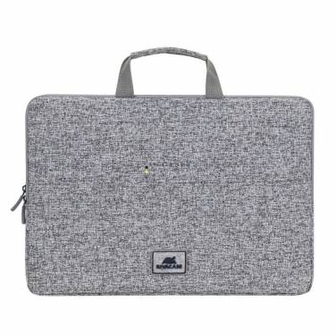 RivaCase 7915 Laptop sleeve with handles 15,6col Light grey