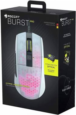 Roccat Burst Pro RGB Gaming Mouse White