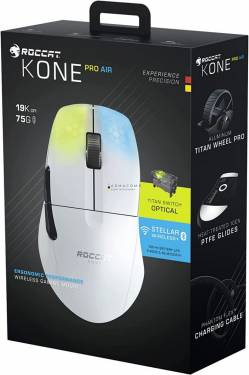 Roccat Kone Pro Air RGB Gaming Mouse White