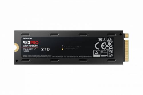 Samsung 2TB M.2 2280 NVMe 980 Pro with Heatskin