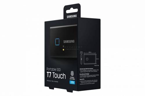 Samsung 2TB USB3.2/USB Type-C T7 Touch Black