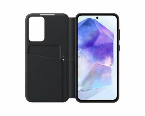 Samsung A55 Smart View Wallet Case Black