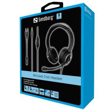 Sandberg MiniJack Chat Headset Black