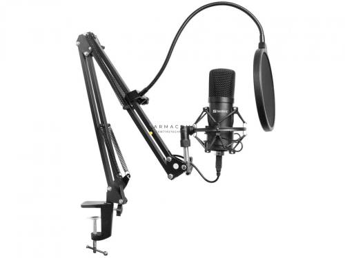 Sandberg Streamer USB Microphone Kit Black