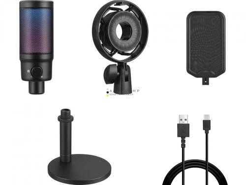 Sandberg Streamer USB Microphone RGB Black