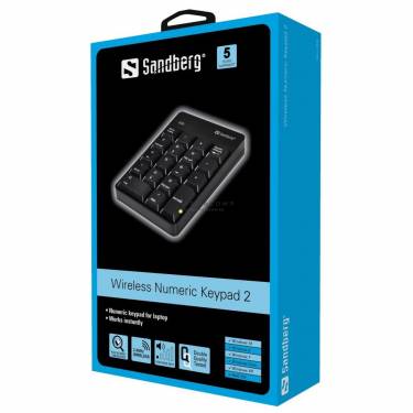 Sandberg Wireless Numeric Keypad 2 Black