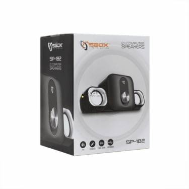 SBOX SP-182 2.1 Speaker Black