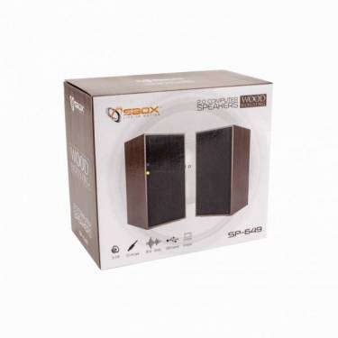 SBOX SP-649 Speaker Brown